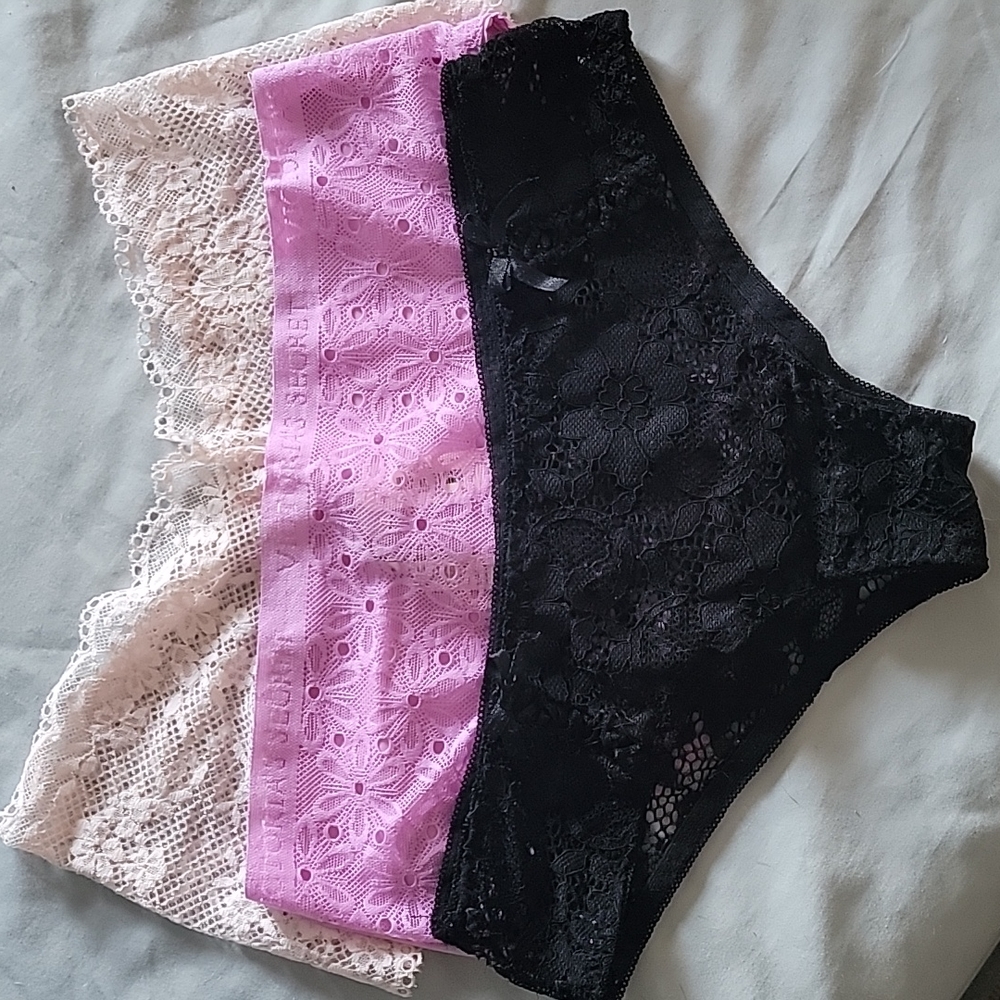 3 pair bundle of Victoria's Secret panties size Small